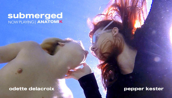 Pepper Kester/Odette Delacroix in wetlook fetish film Submerged