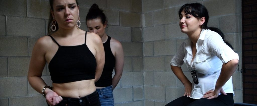 Cop Charlotte Cross arrests Juliette March and Casey Calvert